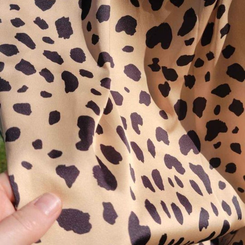 Bias cut skirt. Animal print skirt. midi skirt. fall skirt. Leopard print, bias